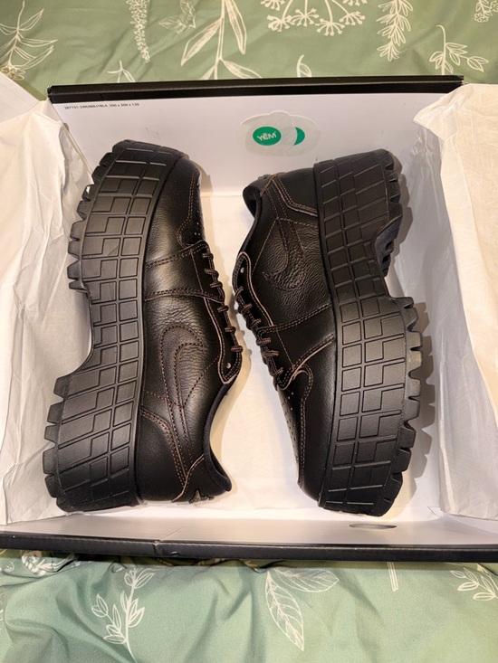 Nike Women’s Brooklyn Jordan Platform Leather Sneakers - Picture 3 of 7